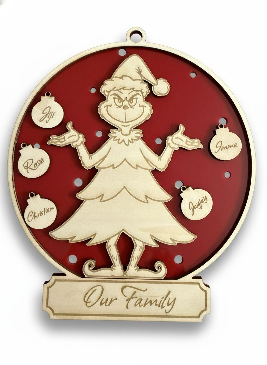 Grinch Christmas Ornament